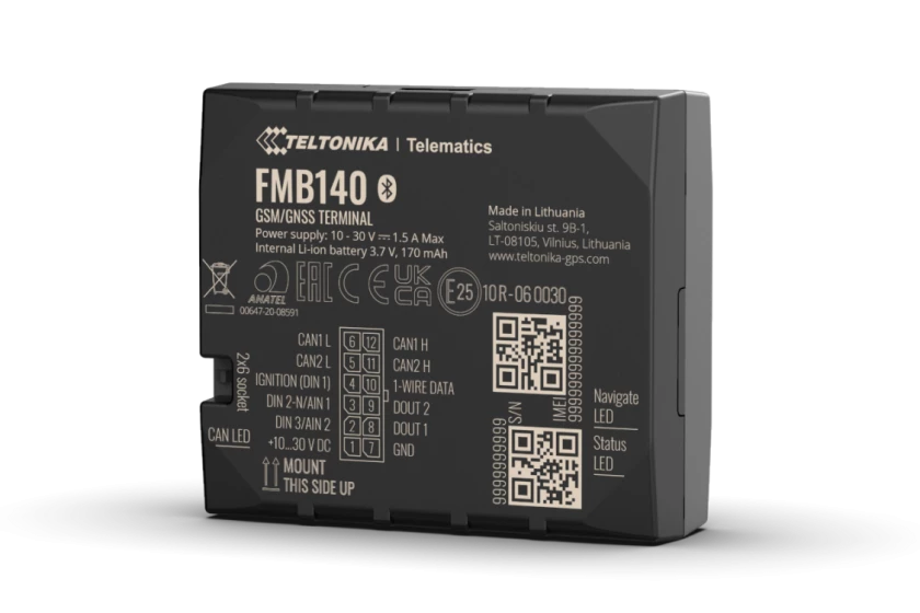Teltonika Gps tracker FMB140 2G tracker with integrated CAN data from light & electric vehicles
