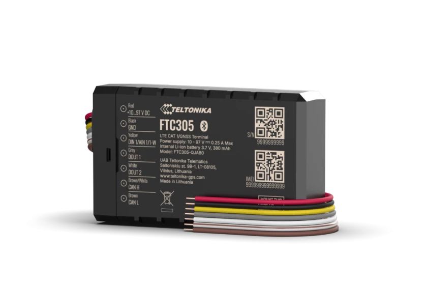 FTC305 4G M1 Compact 4G LTE Cat 1 e-mobility tracker with CAN data reading and flexible installation options